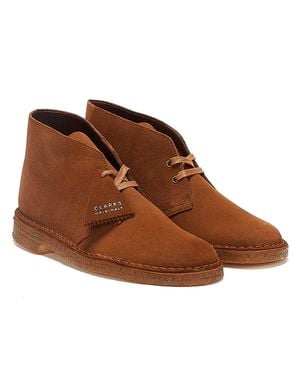 Clarks Desert Trek Suede Stiefel - Braun