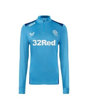 Castore Fleece-Oberteil Für Damen, Mit Kurzem Reißverschluss /Tiefblau)