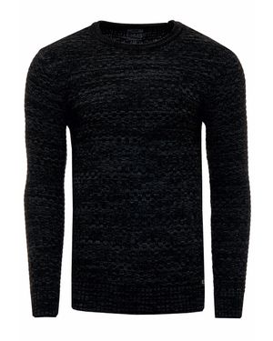 Rusty Neal Rundhals Strick Pullover - Schwarz