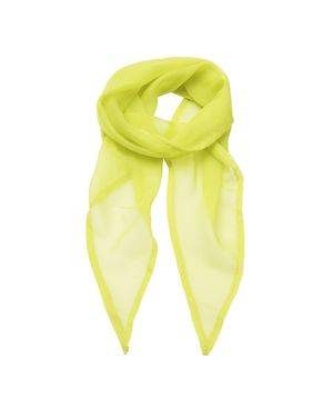 PREMIER Damen Chiffon-Schal Chiffon-Halstuch (Limette) - Gelb