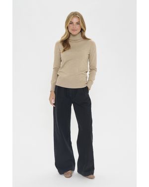 Saint Tropez Rollkragen J2046, Rollkragen Classic Fit - Natur