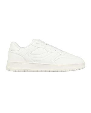 Fabric Sneaker Für Herren, Zum Schnüren, Flach - Weiß