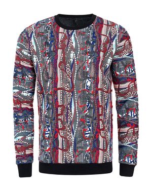 Rusty Neal Streetwear Sweater Im 90Er New York Style - Blau