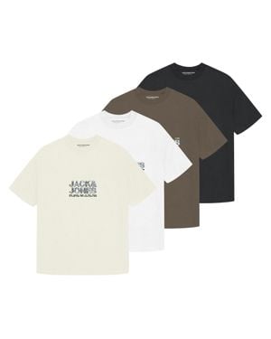 Jack & Jones Jcodynamic Branding Tee Crew T-Shirt - Mehrfarbig