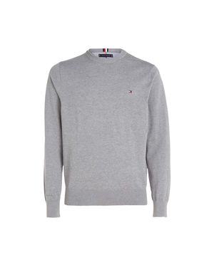 Tommy Hilfiger "1985" Pullover Top Rundhalsausschnitt Für Herren - Grau
