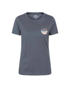 Mountain Warehouse "Ben Nevis" T-Shirt Für Damen, Baumwolle Aus Biologischem Anbau (Dunkelblau)