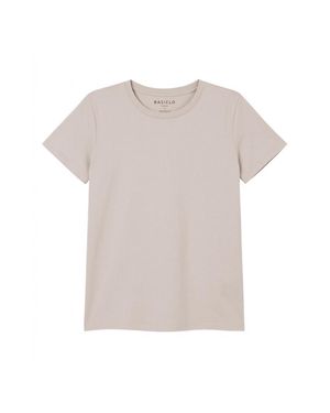 Basiclo Crew-Neck Premium T-Shirt - Natur