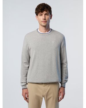 North Sails Pullover Gesticktes Logo - Grau