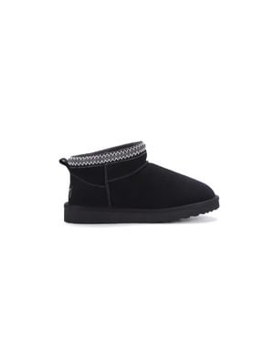 Aus Wooli Australia Altona Braid Knöchelstiefel - Schwarz