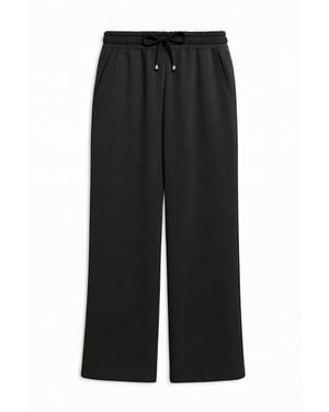 MixRay Hochtaillierte Pull-On Gerade-Leg-Hosen Mit Taschen - Schwarz