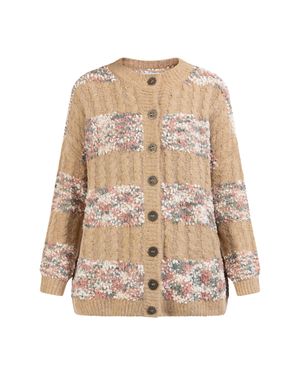 Usha Festival Cardigan Femme Avec Boutons Rakata - Natur