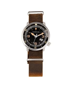 Morphic M74-Serie – Uhr Mit Lederarmband Und Vergrößerter Datumsanzeige - Schwarz