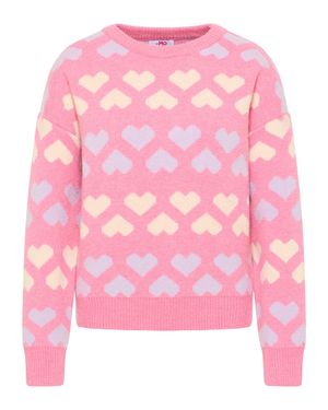 myMo Strickpullover Damen - Pink