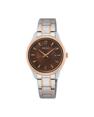 Seiko Mehrfarbig Damen Armbanduhr Sur476P1 - Mettallic