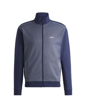 BOSS Jacke Für Herren, Regulär, Langärmlig /Weiß) - Blau