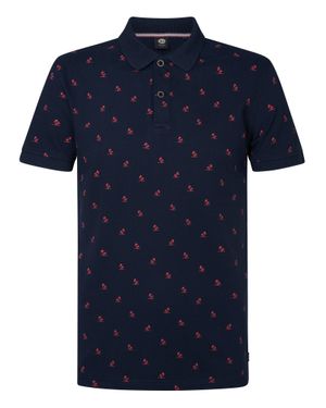 Petrol Industries Poloshirt Mit All-Over Muster Breeze Herren - Blau