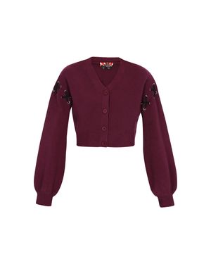 myMo Strickjacke Frauen - Lila