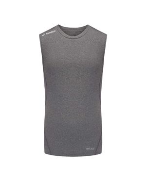 Sondico Base Layer Oberteil Für Herren, Hochleistungsmaterial, Ärmellos Meliert) - Grau