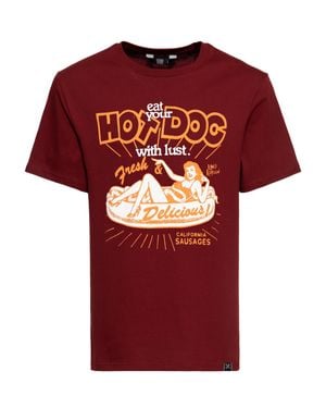 King Kerosin Herren Classic T-Shirt Delicious Weinrot