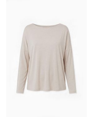 Basiclo Viscose Oversize Longsleeve - Weiß
