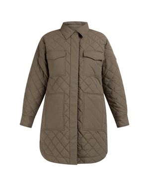 Dreimaster Baumwolljacke Mit Leichter Wattierung Damen Oliv - Grau