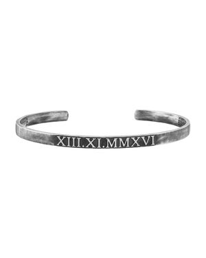 Caï Armreif 925 Sterling Matt Oxidiert - Weiß