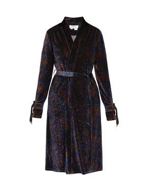 Usha Kimono Frauen Blau Mehrfarbig - Schwarz