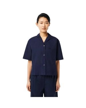Lacoste Hemd Für Damen, Leger (Dunkles Marineblau)
