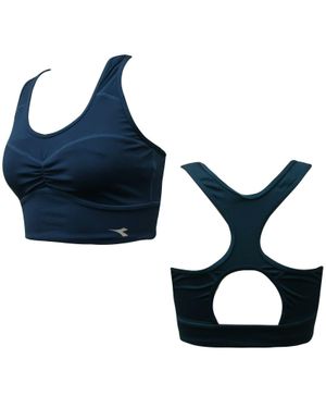 Diadora Unterstützende Frauen Marine Sport Bra - Blau