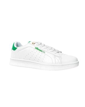 Ellesse Logo Sneaker Für Herren, Cupsohle /Grün) - Weiß