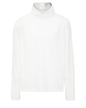 Dreimaster Fleecepullover Männer Optik Weiss - Weiß