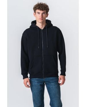 TeeShoppen Relaxed Zip Hoodie - Blau