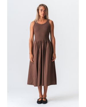 TeeShoppen Hanna Kleid - Braun