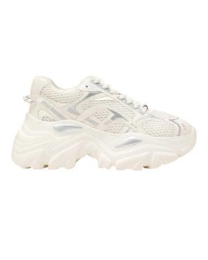 Steve Madden "Raftus" Sneaker Für Damen, Klobiger Absatz /Silber) - Weiß