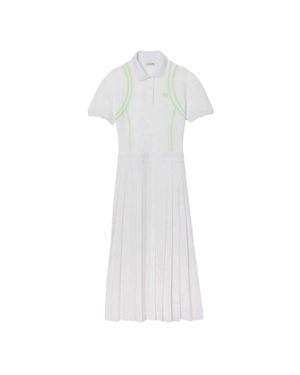Lacoste Polo-Kleid Für Damen - Weiß
