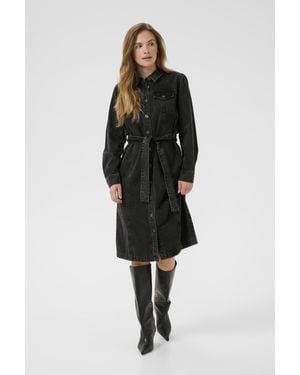 Kaffe Denimkleid Kacarly Regular Fit - Schwarz