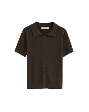 POLO CLUB Kurzärmliger Cardigan - Schwarz
