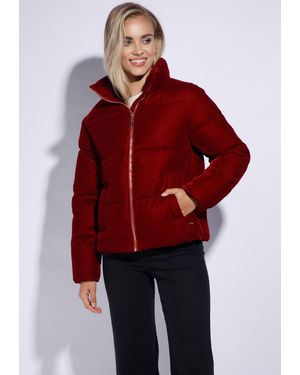 Wittchen Damen Steppjacke Aus Velours, Polyester - Rot