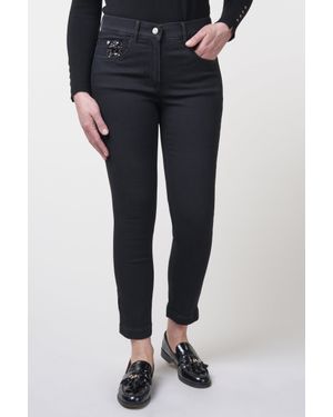 ZRS Twigie Shape-On Straight Jeans Shorts - Blau