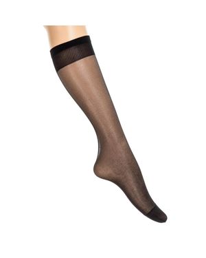 Jolie Folie Transparente High-Top-Socken 2442 Damen - Schwarz