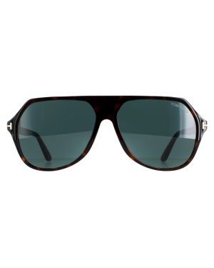 Tom Ford Aviator Dark Havana Ft0934 Hayes Sunglasses - Grün