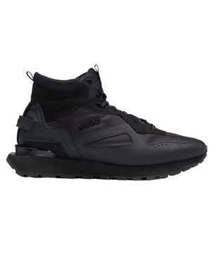 HUGO Herren High Top Turnschuhe "Cubite" - Schwarz