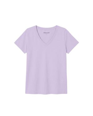 Basiclo V-Neck Premium T-Shirt - Lila
