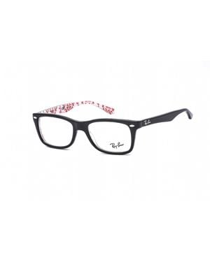 Ray-Ban Brillenfassung 5228 5014 Top Auf Texturiert Weiß 50 Mm - Schwarz