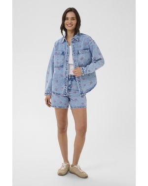 Kaffe Jacke Kababena Jacke Relaxed Fit - Blau
