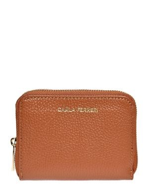 Carla Ferreri Braune Leder Tasche