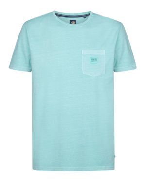 Petrol Industries T-Shirt Mit Brusttasche Key Herren - Blau