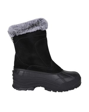 Mountain Warehouse "Snowdrift" Schneestiefel Für Damen, Wildleder, Kunstfell Gefüttert - Schwarz
