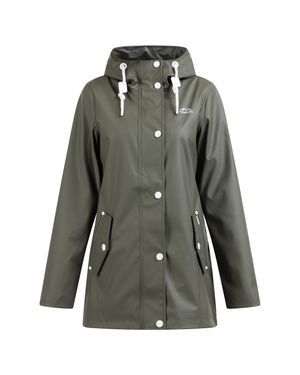 Icebound Regenjacke Damen Oliv - Grau