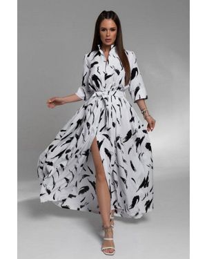 Issa Plus Day Damen Gewebtes Kleid - Grau